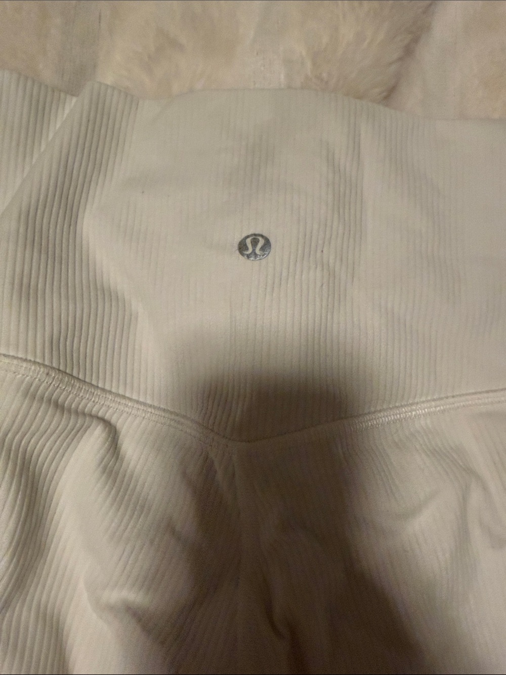 lululemon athletica White High-Rise Ribbed Leggings-25” - Picture 4 of 5